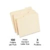 Quill Brand® File Folders, 1/3-Cut Assorted, Letter Size, Manila, 100/Box (740137) -Office Essentials Shop E2EA40DE F48E 4017 9D17DFADD464E969 s7