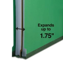 Quill Brand® End-Tab Partition Folders, 1 Partition, 4 Fasteners, Emerald Green, Letter, 15/Box (751034) -Office Essentials Shop EAADC575 AEC7 43A5 9DF424FDA24D71A5 s7