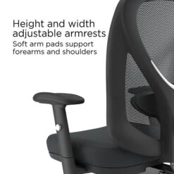 Quill Brand® Carder Mesh Back Fabric Computer And Desk Chair, Black (24115-CC) 12 Quill Brand® Carder Mesh Back Fabric Computer And Desk Chair, Black (24115-CC) -Office Essentials Shop FA3A7FED 1FDC 4C17 83A259177C9D1C35 s7