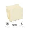 Quill Brand® 2-Ply File Folders, Assorted Tabs, 1/3-Cut , Letter Size, Manila, 100 BX (750137) -Office Essentials Shop FE309942 B7D2 47E0 844B82FDC2A8251D s7