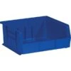 Quill Brand® 10-7/8" X 11" X 5" Plastic Stack And Hang Bins, Blue, 6/Ct (BINP1111B) -Office Essentials Shop s0708314 s7