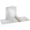 Quill Brand® Standard 3" 3 Ring View Binder With D-Rings, White (7320313)