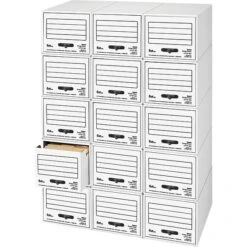 Quill Brand® Storage Drawer With Metal Frame, White, 6/Carton (07611)