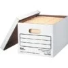 Quill Brand® Basic-Duty Storage Boxes With Lift-Off Lid, Letter/Legal, 12/Ct (00456) -Office Essentials Shop s0817332 s7