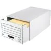 Quill Brand® Storage Drawer With Metal Frame, White, 6/Carton (07711) -Office Essentials Shop s0817338 s7