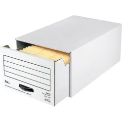 Quill Brand® Storage Drawer With Metal Frame, White, 6/Carton (07711)