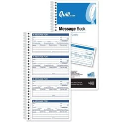 Quill Brand® Message Book, 11" X 5-1/2", White, 400 Forms/Book (745400)