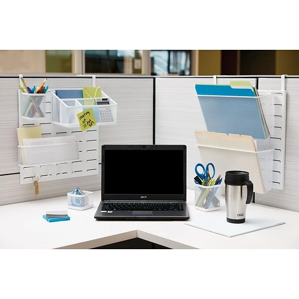 Quill Brand® Storage Box, Hanging White Mesh (2030228) 3 Quill Brand® Storage Box, Hanging White Mesh (2030228)