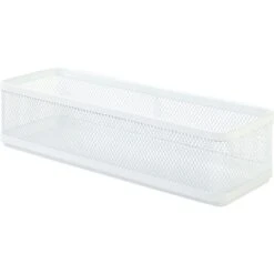Quill Brand® Storage Box, Hanging White Mesh (2030228) 8 Quill Brand® Storage Box, Hanging White Mesh (2030228) -Office Essentials Shop s1009679 s7