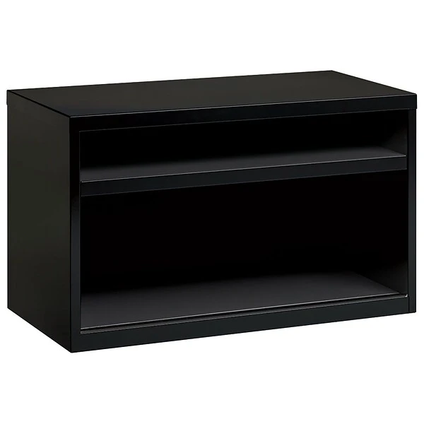 Quill Brand® Low Credenza, Open, Black, 36"W 3 Quill Brand® Low Credenza, Open, Black, 36"W