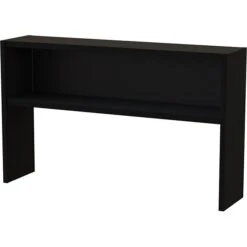 Quill Brand® Modular Desk Stack-on Hutch, Black, 60"