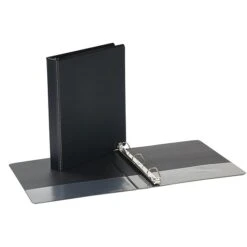 Quill Brand® Standard 1" 3 Ring View Binder With D-Rings, Black (7320101)