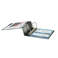 Quill Brand® Heavy Duty 4" 3 Ring View Binder, Easy Open D Rings, Black (74204BK) 5 Quill Brand® Heavy Duty 4" 3 Ring View Binder, Easy Open D Rings, Black (74204BK) -Office Essentials Shop s1114189 s7