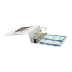 Quill Brand® Heavy Duty 4" 3 Ring View Binder, Easy Open D Rings, White (74204WE) -Office Essentials Shop s1114192 s7