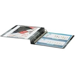 Quill Brand® Heavy Duty 1" 3 Ring Non View Binder, Easy Open D Rings, Black (780201) 5 Quill Brand® Heavy Duty 1" 3 Ring Non View Binder, Easy Open D Rings, Black (780201) -Office Essentials Shop s1114206 s7