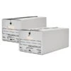 Quill Brand® 35% Recycled Corrugated Medium-Duty EZ Fold™ File Storage Boxes, String & Button, Legal Size, 12/Carton (3315501) -Office Essentials Shop s1122466 s7