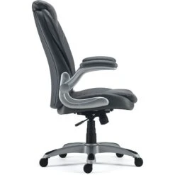 Quill Brand® Sorina Bonded Leather Chair, Grey (53253)