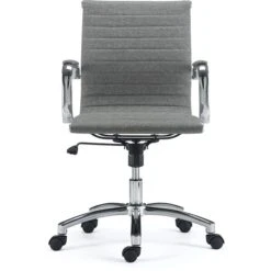 Quill Brand® Everell Fabric Managers Chair, Gray (53279) 7 Quill Brand® Everell Fabric Managers Chair, Gray (53279) -Office Essentials Shop s1127090 s7