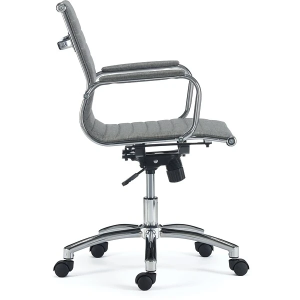 Quill Brand® Everell Fabric Managers Chair, Gray (53279) 3 Quill Brand® Everell Fabric Managers Chair, Gray (53279)