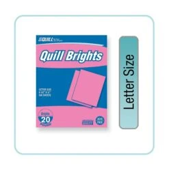 Quill Brand® Brights Multipurpose Colored Paper, 20 Lbs., 8.5" X 11", Pink, 500 Sheets/Ream (722421)
