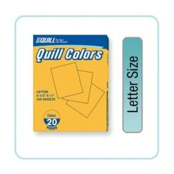 Quill Brand® 30% Recycled Multipurpose Paper, 20 Lbs., 8.5" X 11", Goldenrod, 500 Sheets/Ream (720565)