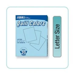 Quill Brand® 30% Recycled 8.5" X 11" Multipurpose Paper, 20 Lbs., Blue, 500 Sheets/Ream (720559)