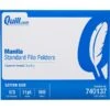 Quill Brand® File Folders, 1/3-Cut Assorted, Letter Size, Manila, 500/Carton (740137CT) -Office Essentials Shop s1192332 s7