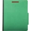 Quill Brand® 2/5-Cut Tab Pressboard Classification File Folders, 2-Partitions, 6-Fasteners, Letter, Green, 15/Box (738034) -Office Essentials Shop s1192992 s7