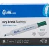 Quill Brand® Dry Erase Markers, Chisel Tip, Green, 12/Pack (787138) -Office Essentials Shop s1193431 s7