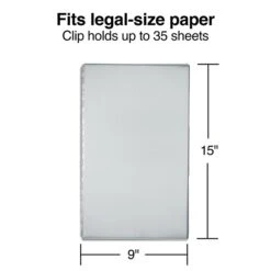 Quill Brand® Aluminum Clipboard, Legal, Silver, 8.5" X 14", 1/PK
