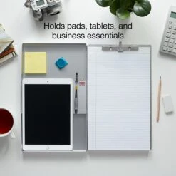 Quill Brand® Aluminum Clipboard, Legal, Silver, 8.5" X 14", 1/PK 11 Quill Brand® Aluminum Clipboard, Legal, Silver, 8.5" X 14", 1/PK -Office Essentials Shop s1206520 s7