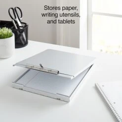 Quill Brand® Aluminum Storage Clipboard, Letter, Silver, 12-3/4" X 9-1/4" X 1-1/8", 1/Pk 11 Quill Brand® Aluminum Storage Clipboard, Letter, Silver, 12-3/4" X 9-1/4" X 1-1/8", 1/Pk -Office Essentials Shop s1206524 s7