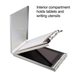 Quill Brand® Aluminum Clipboard, Memo, Silver, 10" X 6-1/4" X 1-1/8", 1/Pk 10 Quill Brand® Aluminum Clipboard, Memo, Silver, 10" X 6-1/4" X 1-1/8", 1/Pk -Office Essentials Shop s1206605 s7