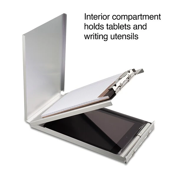 Quill Brand® Aluminum Clipboard, Memo, Silver, 10" X 6-1/4" X 1-1/8", 1/Pk 6 Quill Brand® Aluminum Clipboard, Memo, Silver, 10" X 6-1/4" X 1-1/8", 1/Pk - Image 4