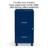 Quill Brand® 2-Drawer Light Duty Vertical File Cabinet, Locking, Letter, Blue, 18" (24362) -Office Essentials Shop s1212903 s7