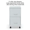 Quill Brand® 2-Drawer Light Duty Vertical File Cabinet, Locking, Letter, Gray, 18" (24363) 1 Quill Brand® 2-Drawer Light Duty Vertical File Cabinet, Locking, Letter, Gray, 18" (24363) -Office Essentials Shop s1212909 s7