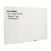 Quill Brand® Standard Durable Melamine Dry-Erase Whiteboard, Aluminum Frame, 6'W X 4'H (28325-CC) -Office Essentials Shop s1219486 s7