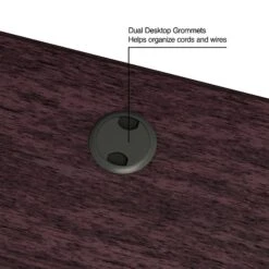 Quill Brand® Kendall Park L-Desk, Cherry (52493) 8 Quill Brand® Kendall Park L-Desk, Cherry (52493) -Office Essentials Shop s1221165 s7