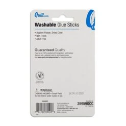 Quill Brand Washable Glue Sticks, 0.28 Oz., Purple, 4/Pack (25959-QCC)