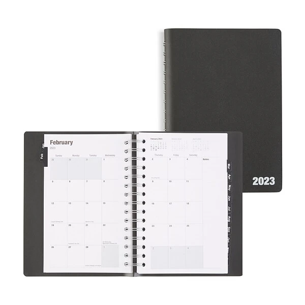 2023 Quill Brand® 5" X 8" Daily Planner, 5 X 8, Black (5215823QCC) 3 2023 Quill Brand® 5" X 8" Daily Planner, 5 X 8, Black (5215823QCC)