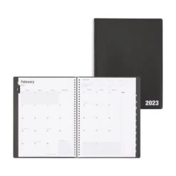 2023 Quill Brand® 8" X 11 14-Month Monthly/Weekly Planner, 8x11, Black (5216223QCC)