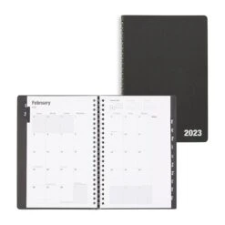 2023 Quill Brand® 5" X 8" 14-Month Weekly Planner, 5x8, Black (5215723QCC)