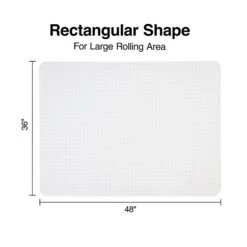 Quill® Brand PVC Chairmat, For Flat Pile Carpets, No Lip, Rectangular, 36" X 48" 10 Quill® Brand PVC Chairmat, For Flat Pile Carpets, No Lip, Rectangular, 36" X 48" -Office Essentials Shop s1225774 s7