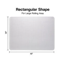 Quill Brand® Standard 36" X 48" Rectangular Chair Mat For Carpet, Resin (28593) -Office Essentials Shop s1225858 s7
