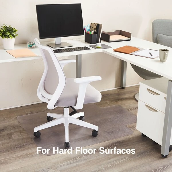 Quill Brand® Hard Floor Chair Mat, 36" X 48'', Clear (STP-15987) 3 Quill Brand® Hard Floor Chair Mat, 36" X 48'', Clear (STP-15987)