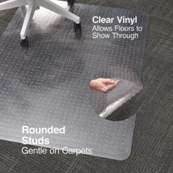 Quill Brand® Carpet BerberMat Chair Mat, 45" X 53'', Crystal Clear (20232-CC) 7 Quill Brand® Carpet BerberMat Chair Mat, 45" X 53'', Crystal Clear (20232-CC) -Office Essentials Shop s1225909 s7