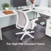 Quill Brand® Extra Carpet Chair Mat, 46" X 60'', Crystal Clear (20361-CC) 2 Quill Brand® Extra Carpet Chair Mat, 46" X 60'', Crystal Clear (20361-CC) -Office Essentials Shop s1225972 s7