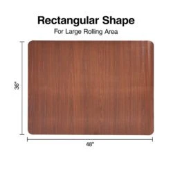 Quill Brand® Cherry Laminate Chairmat, For Hard Floors, No Lip, Rectangular, 36" X 48" 9 Quill Brand® Cherry Laminate Chairmat, For Hard Floors, No Lip, Rectangular, 36" X 48" -Office Essentials Shop s1226006 s7