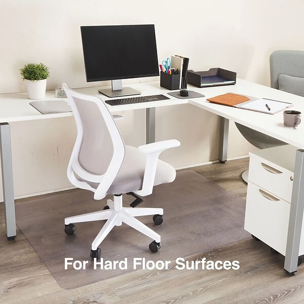 Quill Brand® Hard Floor Chair Mat, 46" X 60'', Crystal Clear (20230-CC) 3 Quill Brand® Hard Floor Chair Mat, 46" X 60'', Crystal Clear (20230-CC)