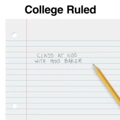 Quill Brand® College Ruled Filler Paper, 8.5" X 11", White, 400 Sheets/Pack (TR27521) -Office Essentials Shop s1227013 s7